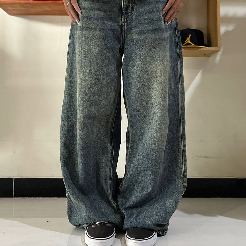 Jeans Anchos Vintage Oversize para Hombre | Pantalón Streetwear Y2K